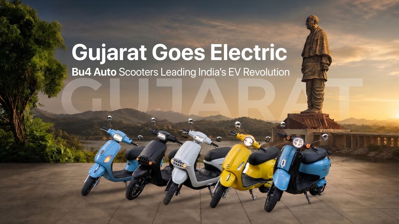 BU4 Auto electric scooter with touchscreen display in Ahmedabad